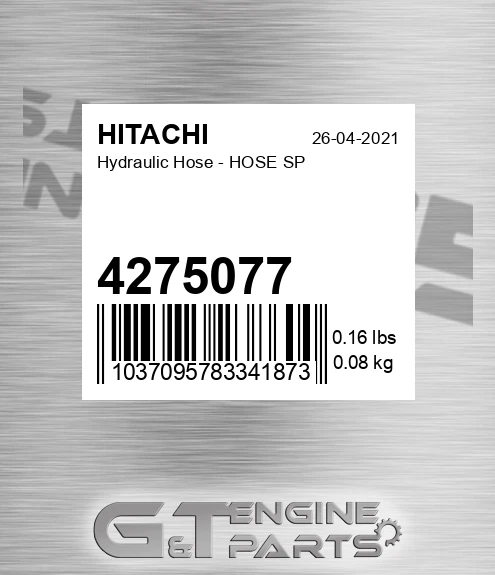 4275077 Hydraulic Hose - HOSE SP
