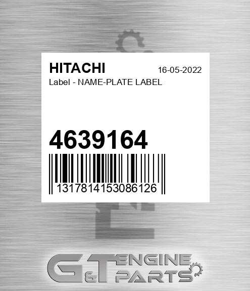 4639164 Label - NAME-PLATE LABEL