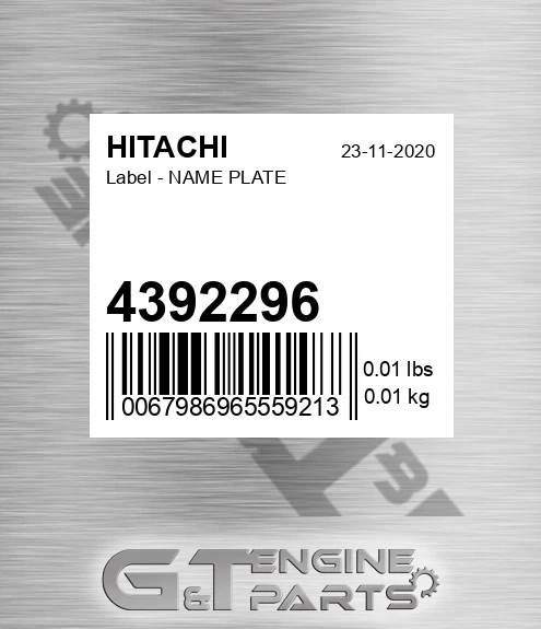 4392296 Label - NAME PLATE