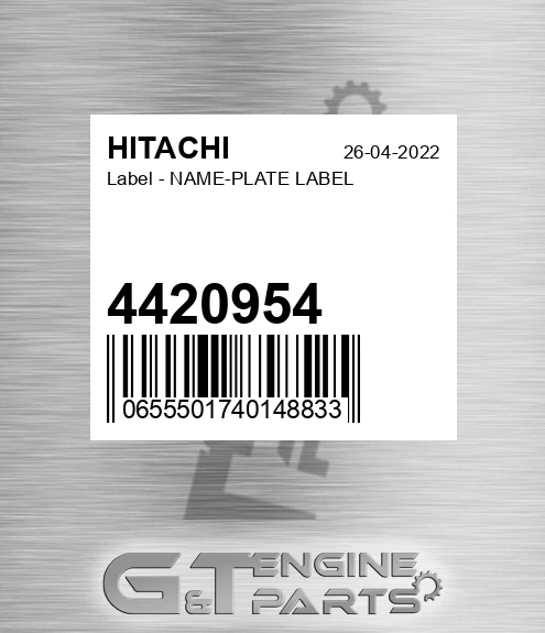 4420954 Label - NAME-PLATE LABEL