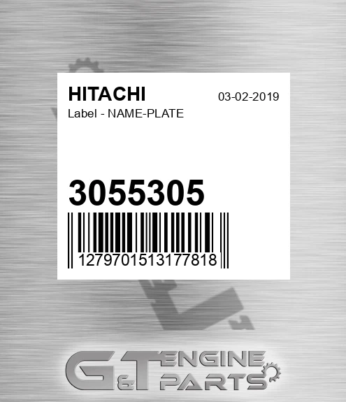 3055305 Label - NAME-PLATE