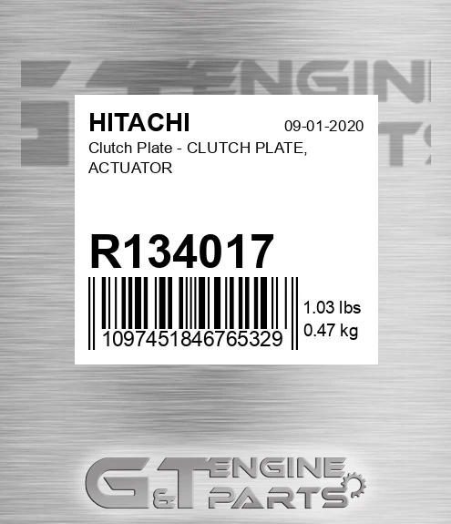 R134017 Clutch Plate - CLUTCH PLATE, ACTUATOR