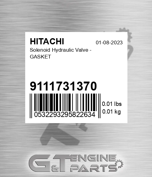 9111731370 Solenoid Hydraulic Valve - GASKET