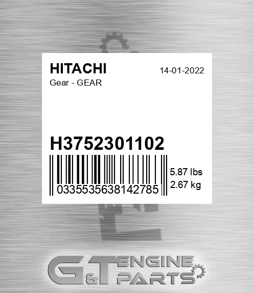 H3752301102 Gear - GEAR