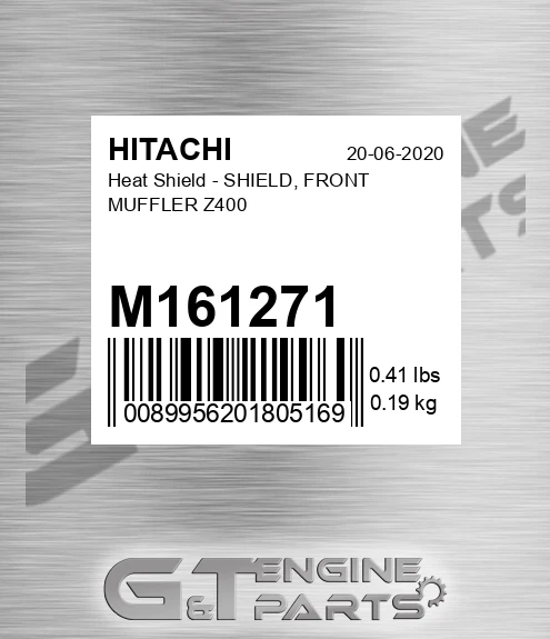 M161271 Heat Shield - SHIELD, FRONT MUFFLER Z400