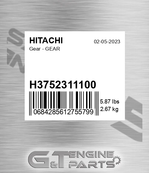 H3752311100 Gear - GEAR