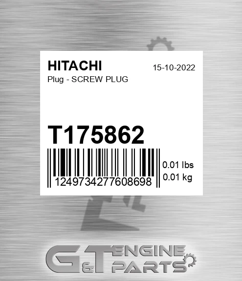 T175862 Plug - SCREW PLUG