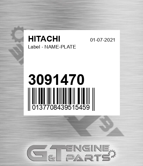 3091470 Label - NAME-PLATE