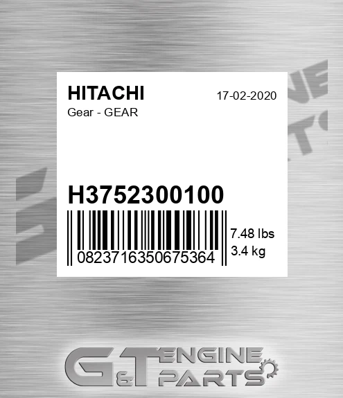 H3752300100 Gear - GEAR