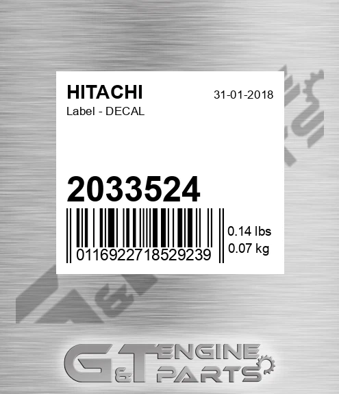 2033524 Label - DECAL