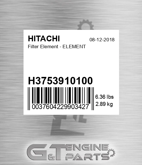 H3753910100 Filter Element - ELEMENT