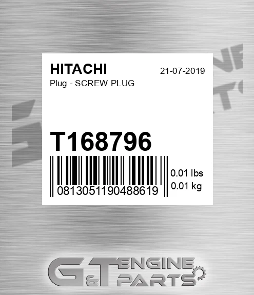T168796 Plug - SCREW PLUG