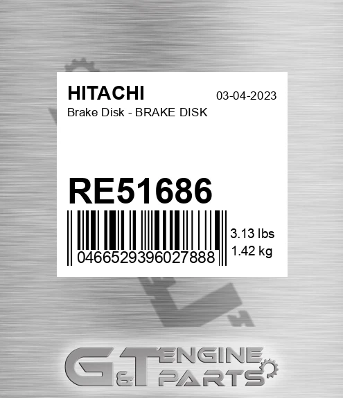 RE51686 Brake Disk - BRAKE DISK