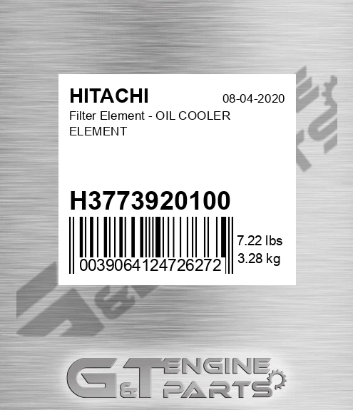H3773920100 Filter Element - OIL COOLER ELEMENT