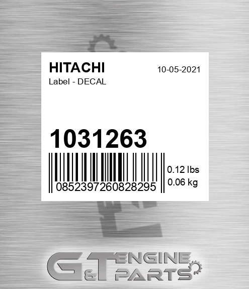 1031263 Label - DECAL