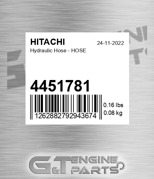 4451781 Hydraulic Hose - HOSE