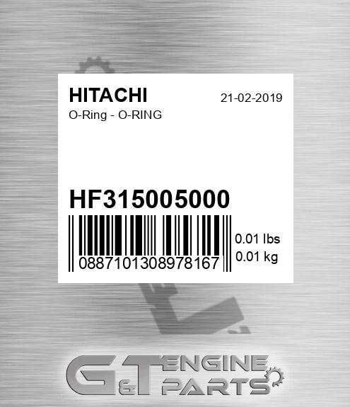 HF315005000 O-Ring - O-RING