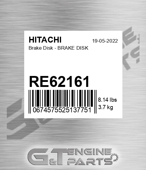 RE62161 Brake Disk - BRAKE DISK