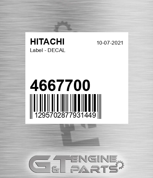 4667700 Label - DECAL