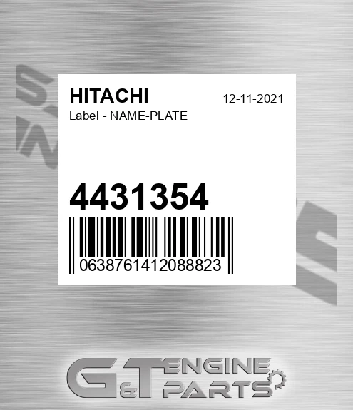 4431354 Label - NAME-PLATE