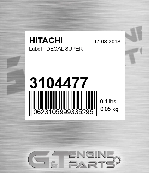 3104477 Label - DECAL SUPER