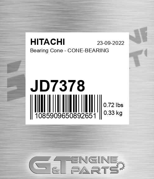JD7378 Bearing Cone - CONE-BEARING