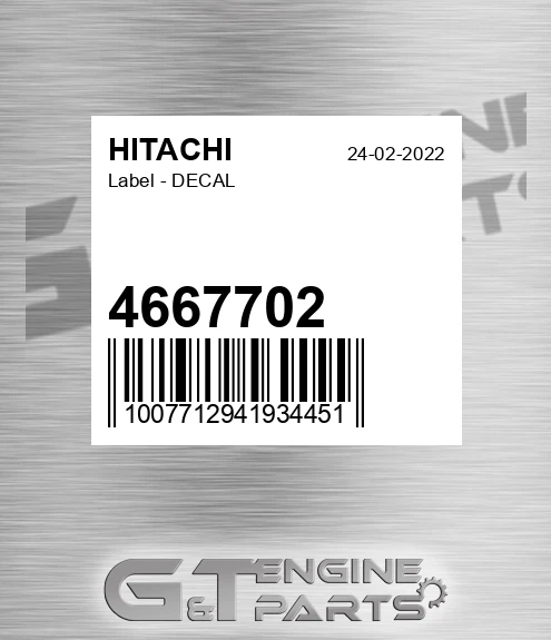4667702 Label - DECAL