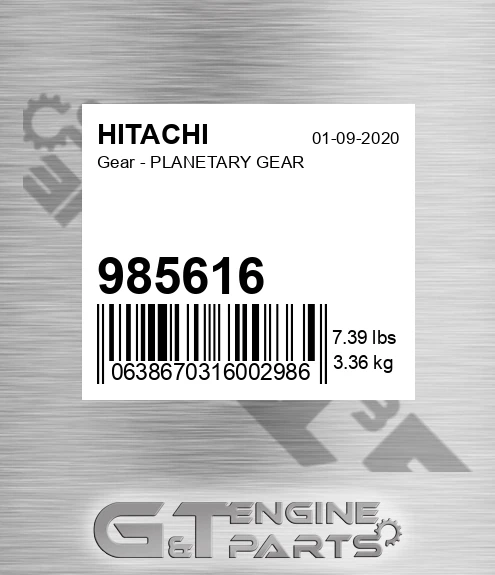 985616 Gear - PLANETARY GEAR