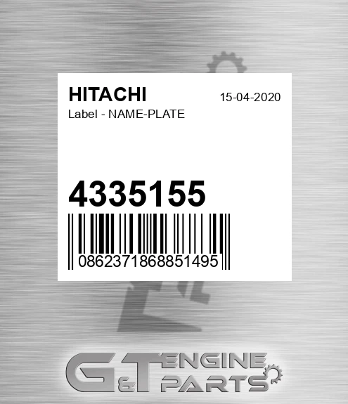 4335155 Label - NAME-PLATE