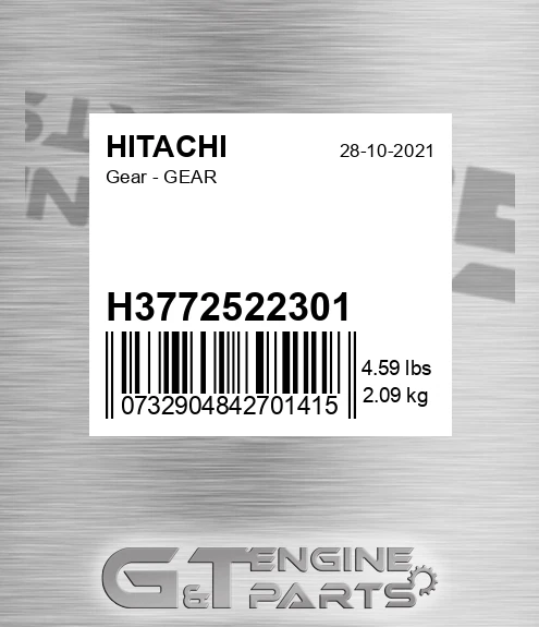 H3772522301 Gear - GEAR