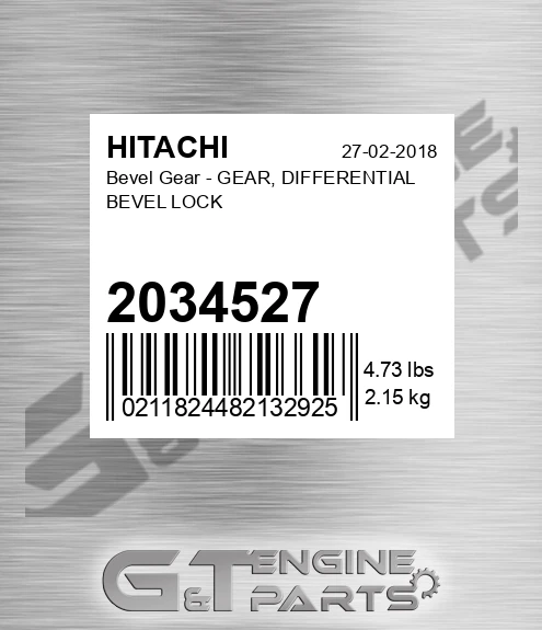 2034527 Bevel Gear - GEAR, DIFFERENTIAL BEVEL LOCK