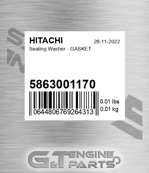 5863001170 Sealing Washer - GASKET