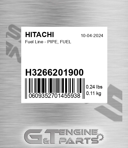 H3266201900 Fuel Line - PIPE, FUEL