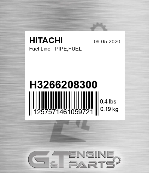 H3266208300 Fuel Line - PIPE,FUEL