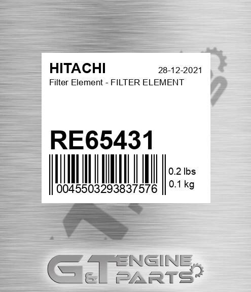 RE65431 Filter Element - FILTER ELEMENT