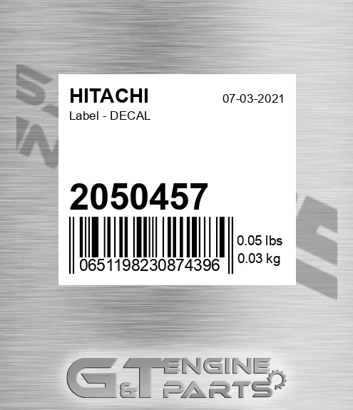 2050457 Label - DECAL