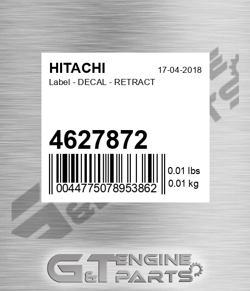 4627872 Label - DECAL - RETRACT
