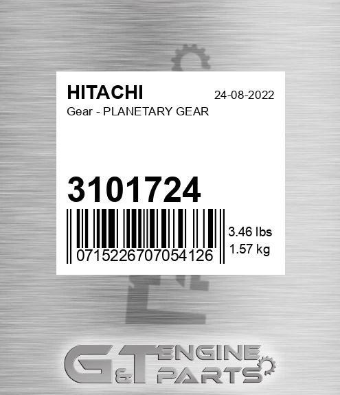 3101724 Gear - PLANETARY GEAR