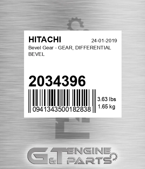 2034396 Bevel Gear - GEAR, DIFFERENTIAL BEVEL
