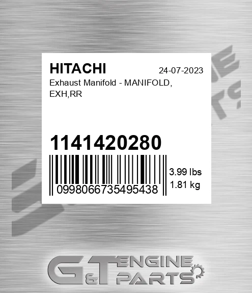 1141420280 Exhaust Manifold - MANIFOLD, EXH,RR