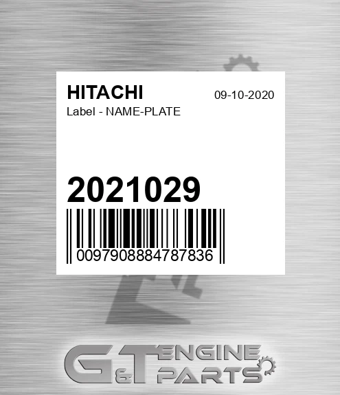 2021029 Label - NAME-PLATE