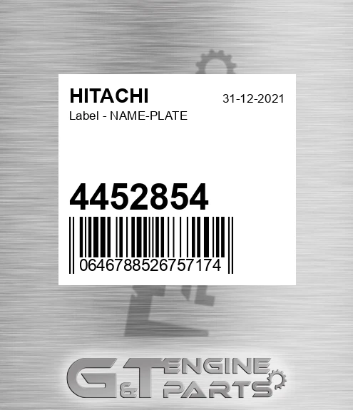 4452854 Label - NAME-PLATE