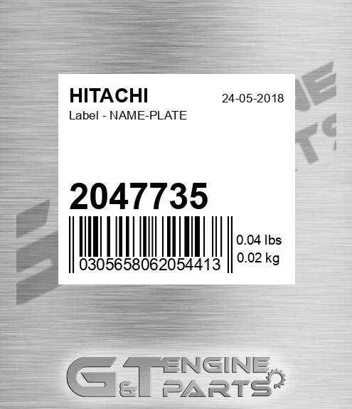 2047735 Label - NAME-PLATE