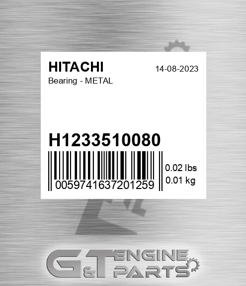 H1233510080 Bearing - METAL