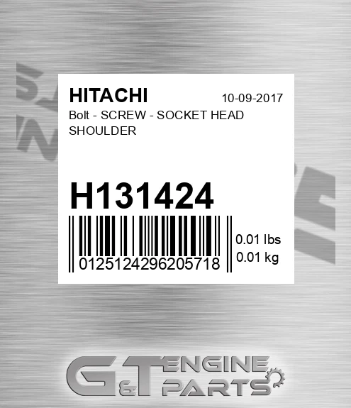 H131424 Bolt - SCREW - SOCKET HEAD SHOULDER