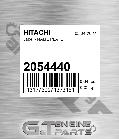 2054440 Label - NAME PLATE