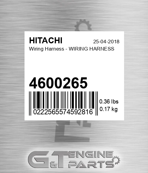 4600265 Wiring Harness - WIRING HARNESS