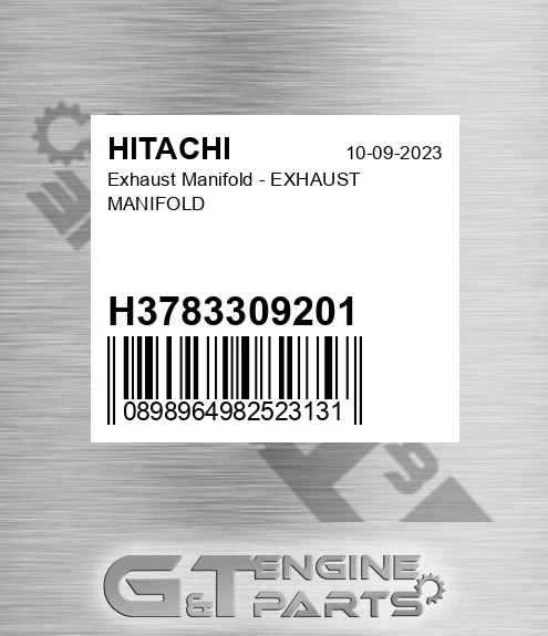 H3783309201 Exhaust Manifold - EXHAUST MANIFOLD