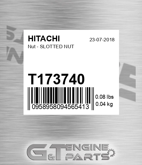 T173740 Nut - SLOTTED NUT