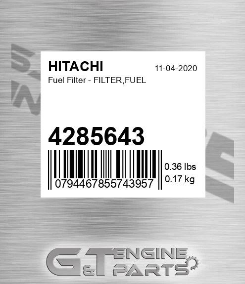 4285643 Fuel Filter - FILTER,FUEL
